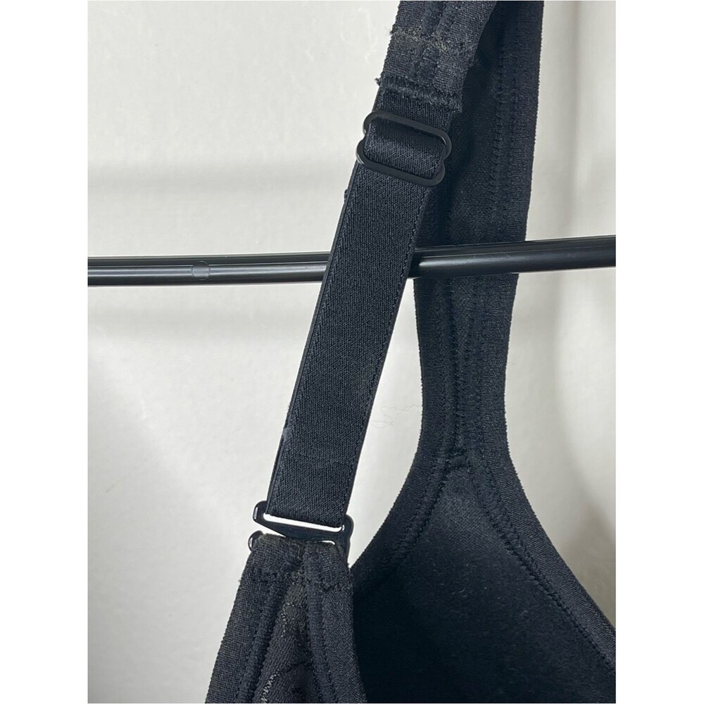 Bali Comfort Revolution Wire-Free Bra 42C Black Swirl Adjustable - Picture 6 of 8